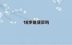 为什么18岁不能借款（为什么满18岁不能借款）